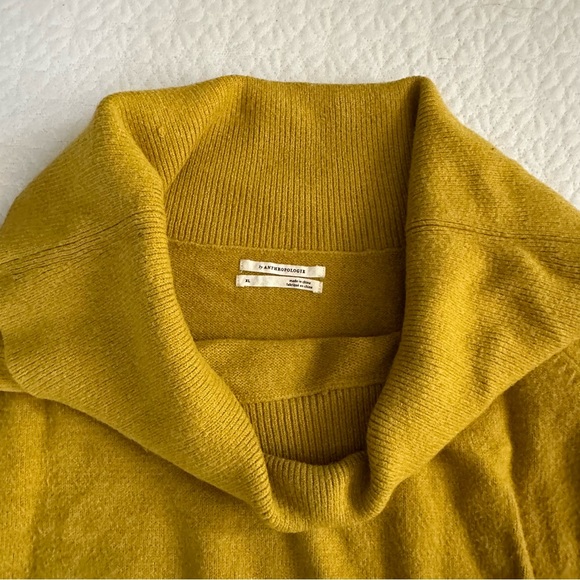 Anthropologie yellow Sweater, size XL - Picture 3 of 5